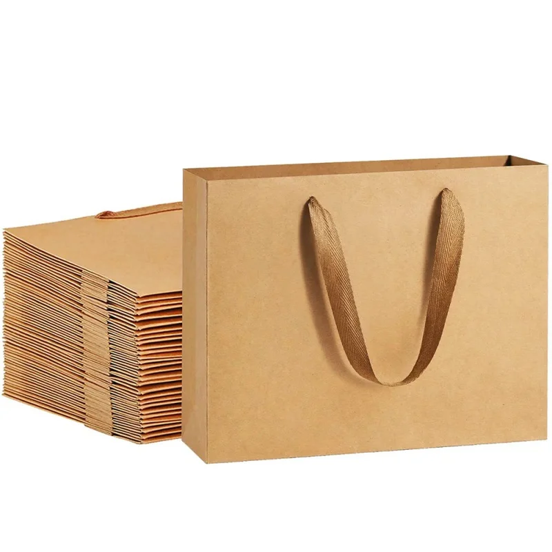 

Custom Professional Manufacture High Quality Shopping Paper Bag Luxury Gift Wrapping Kraft Paper Bag With Handle