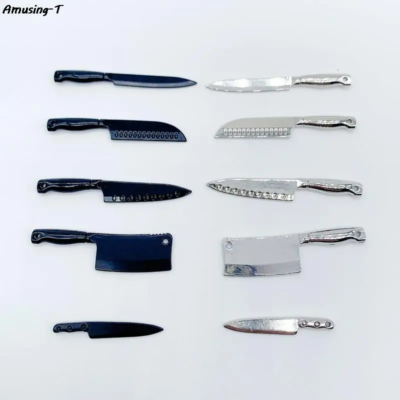 

1/12 Dollhouse Mini Knives Model Dollhouse Kitchen Cooking Utensils Accessories Children's Pretend Play Toys