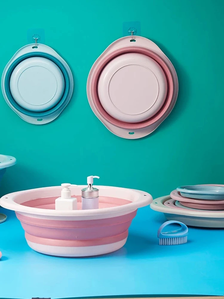 

Xiaomi Portable Folding Wash Basin Bucket Collapsible Fruit Vegetable Container Washtub Baby Washbasin Bathroom Accessories