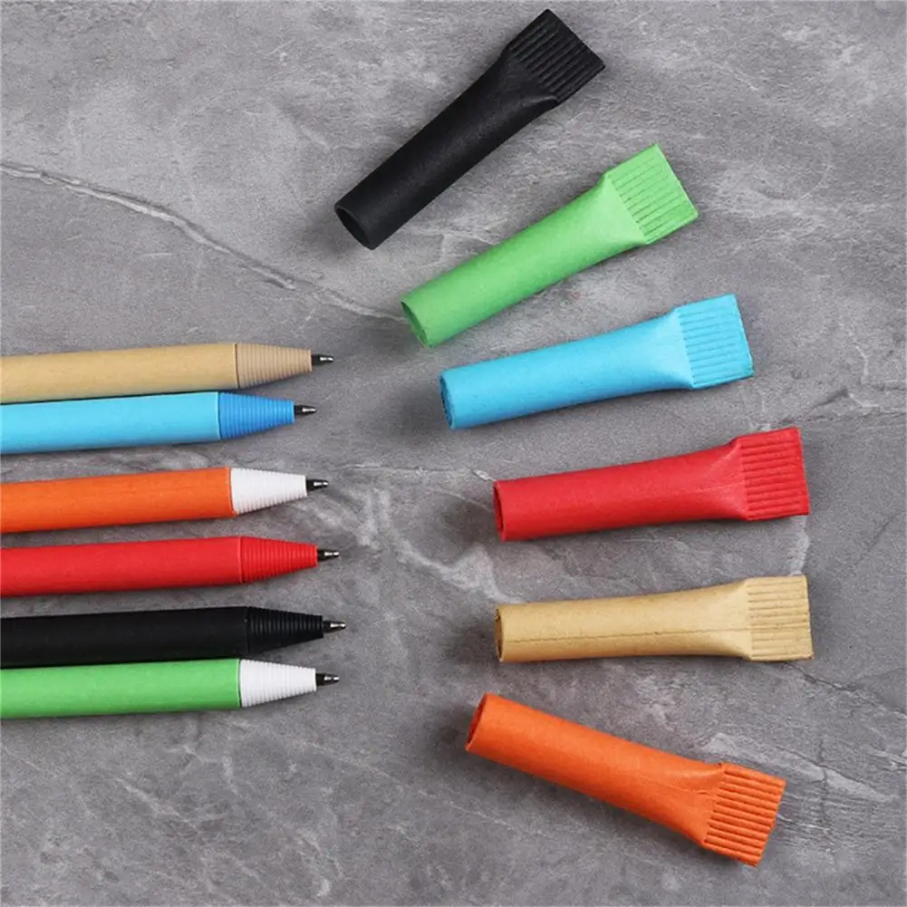 Шариковая ручка из натуральной крафт-бумаги 0 7 мм 10 шт. |