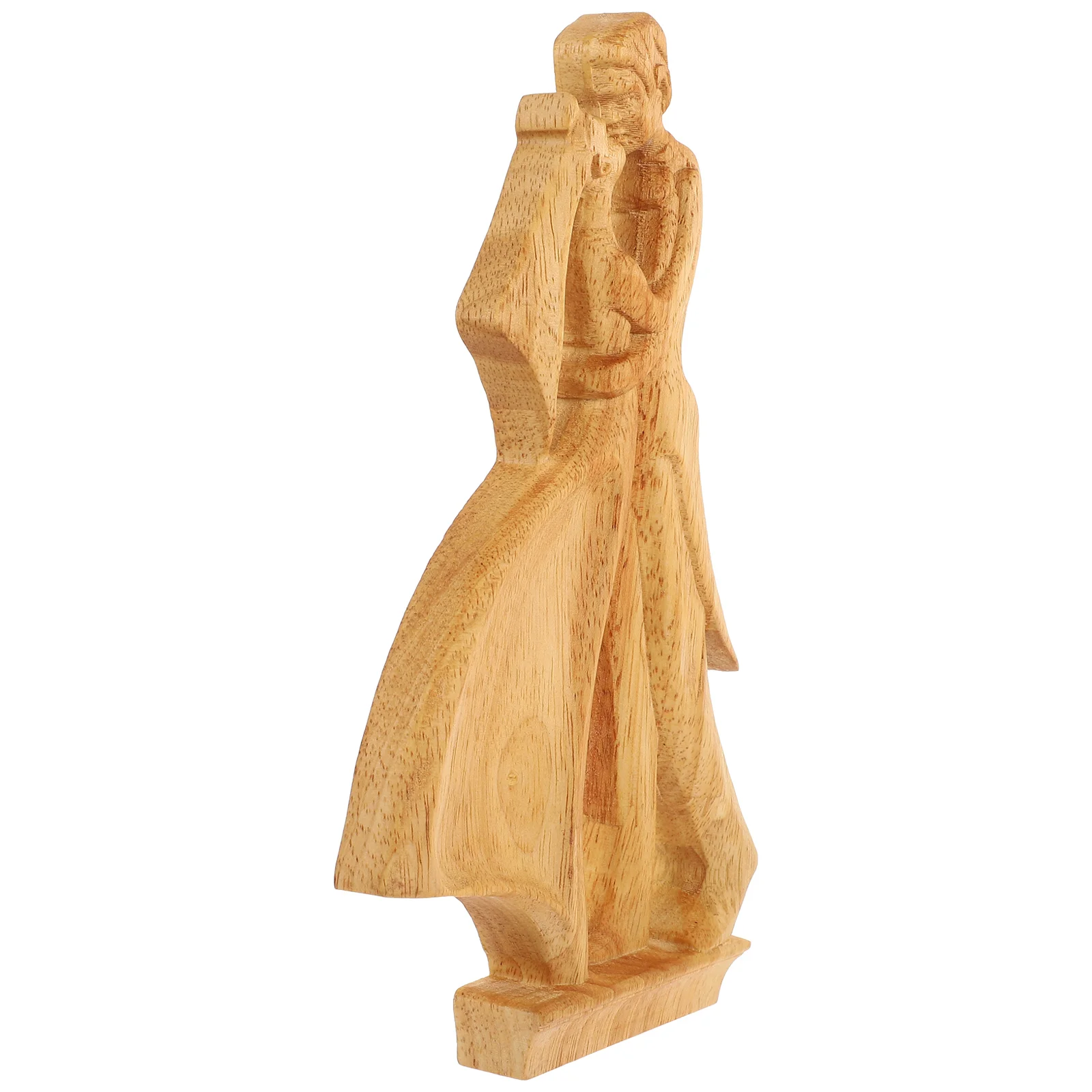 

Couple Figurine Abstract Sculpture Statue Wedding Wood Kissing Statues Anniversary Couples Figurines Carving Figure Cake Love