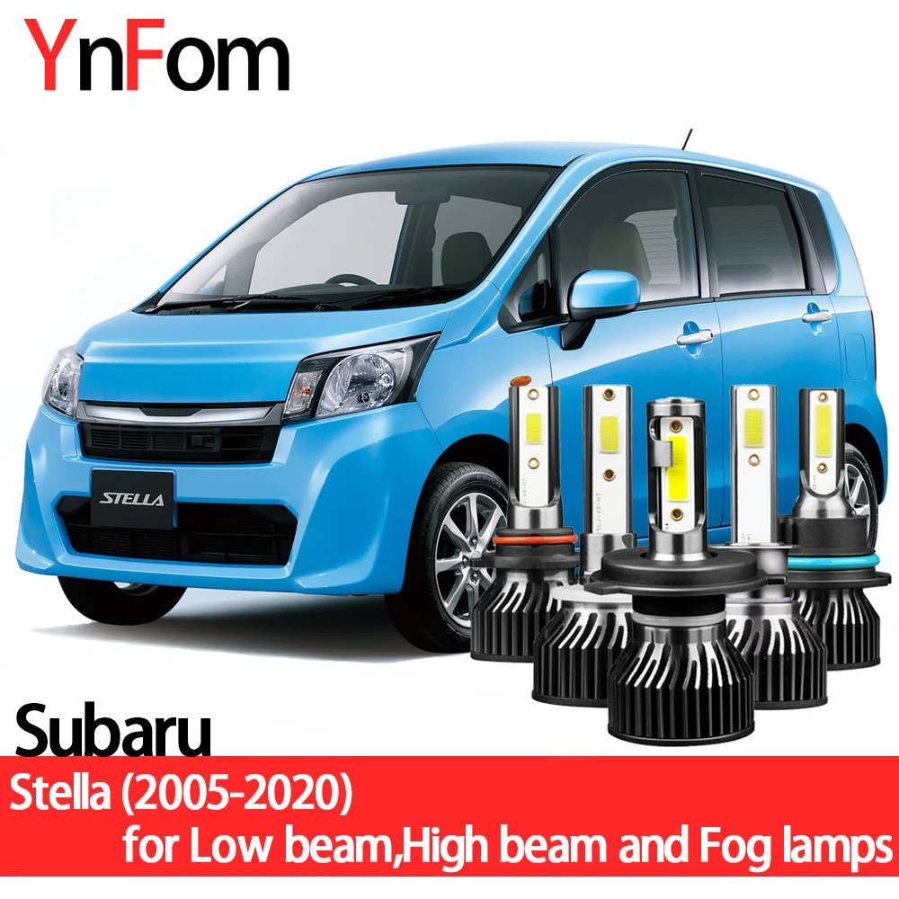 

YNFOM комплект светодиодных фар для Subaru Stella Custom,Revesta 2005-2020 Ближний/Дальний свет, противотуманные фары, автомобильные аксессуары, лампы для авто...