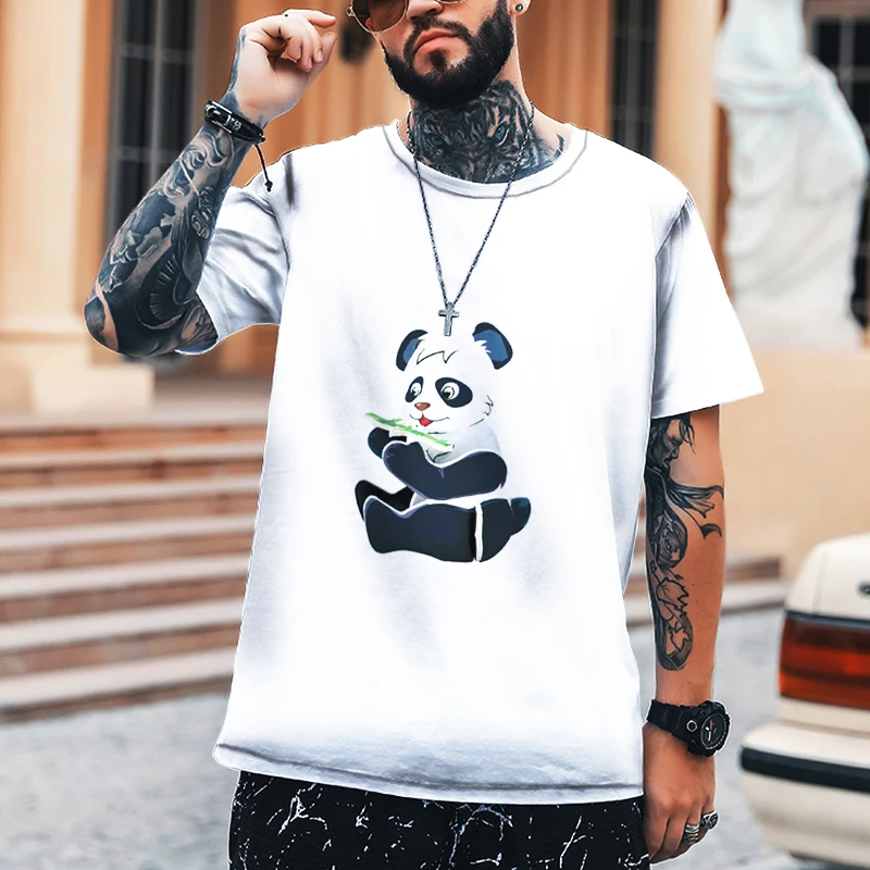 

Animal Print T-shirt 100% Leica Polyester Men's And Women's Short Sleeve Top 2022 Brand Clothing Oversize Tees Casual T-shirt