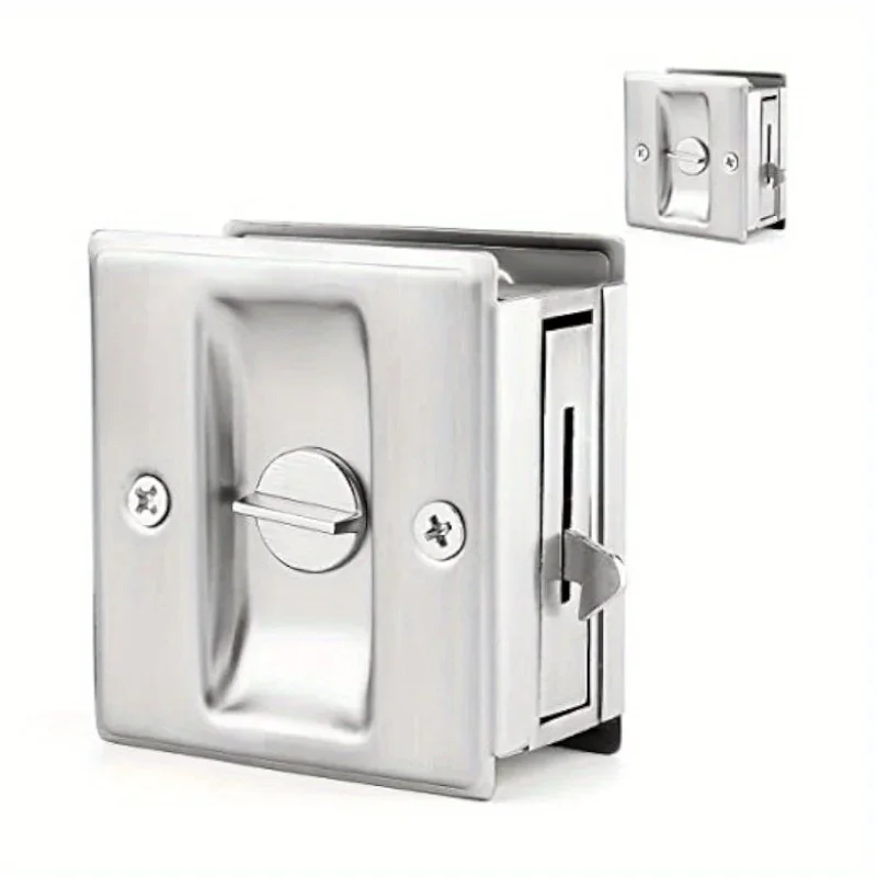 1 шт. черный серебристый замок для раздвижной двери нержавеющая сталь карманный