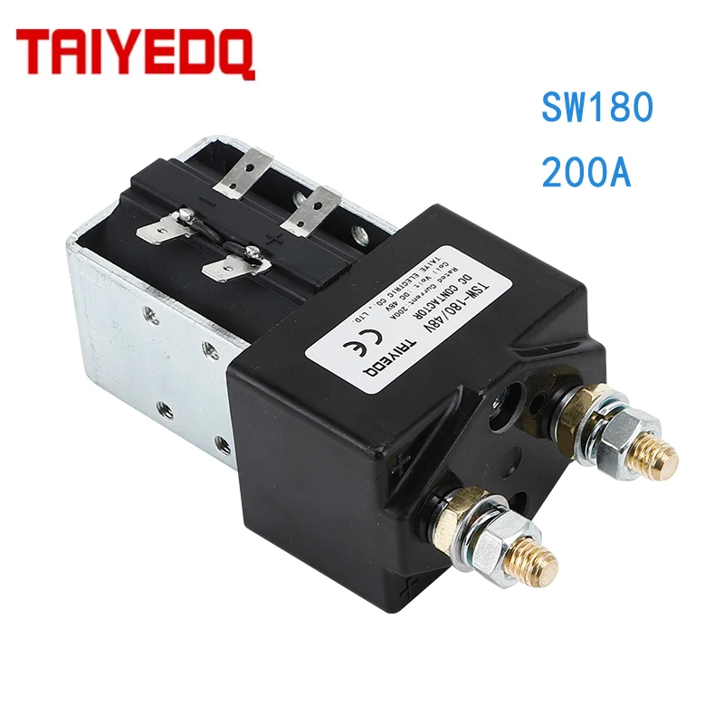 Contator Sw180 200a da C.c. Abre Normalmente 12v 24v 36v 48v 60v 72v Usa para o Trem Bonde da Empilhadeira do Carro da Bateria o