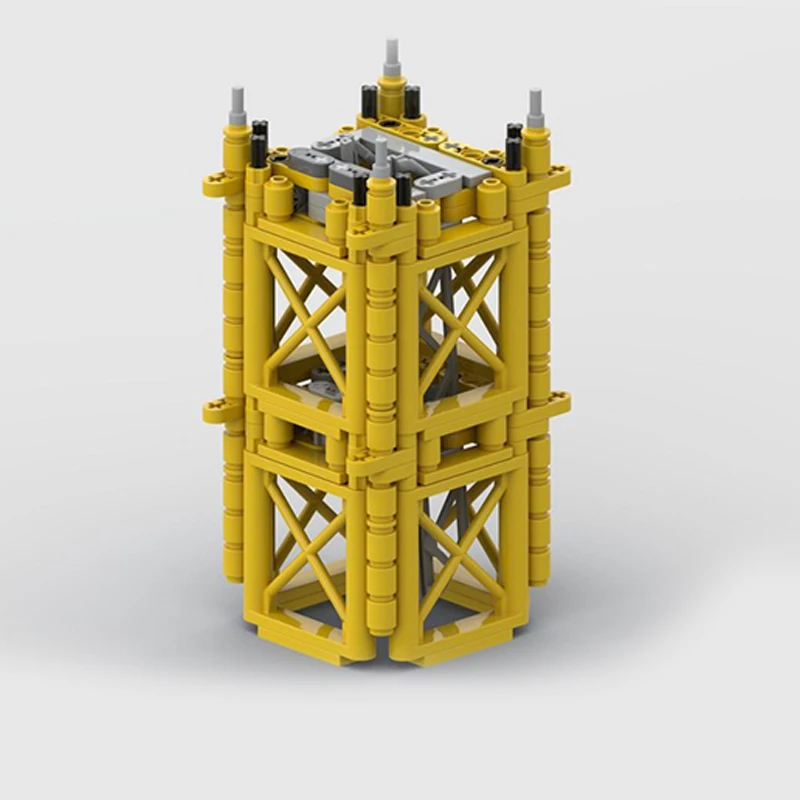 Новый набор строительных блоков MOC City Engineering Series: Мобильный башенный кран на пьедестале, модель для сборки, креативные детские игрушки, подарки (art.: 3920d984d89bd) - 3920d984d89bd