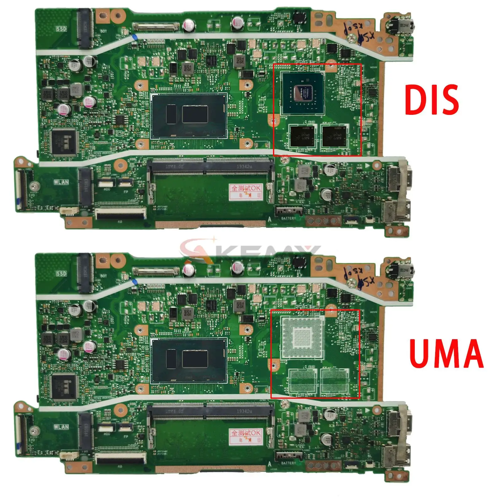 Рисунок 2 - Материнская плата X409UB X409UA