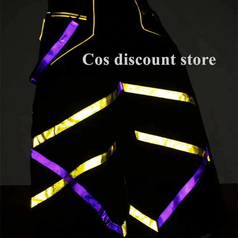 Брюки Светоотражающие для мужчин и женщин модные повседневные штаны танцев с