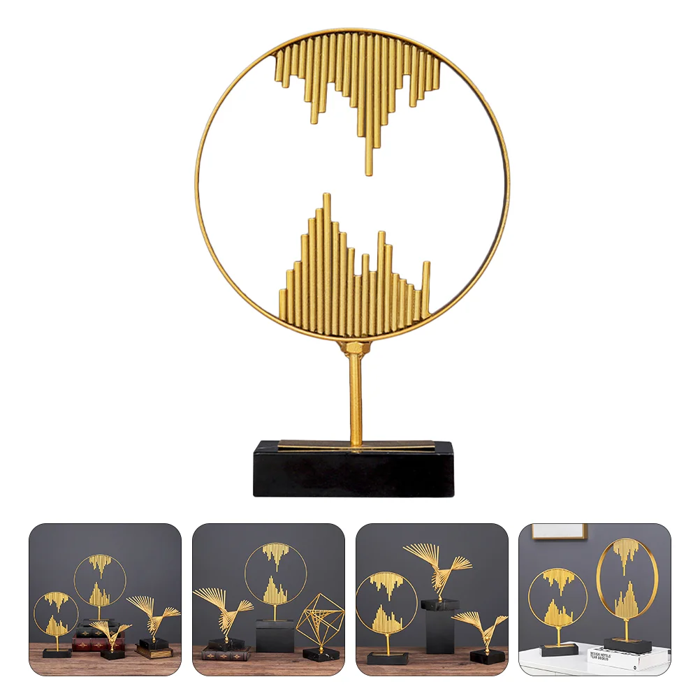 

1Pc Delicate Iron Art Ornament Personalized Metal Art Decor Abstract Mount Decor