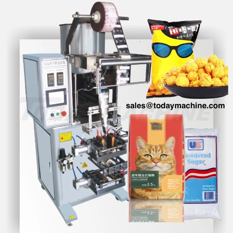

salt grain sugar packaging automatic ice cube packing machine with Volumetric Cup System