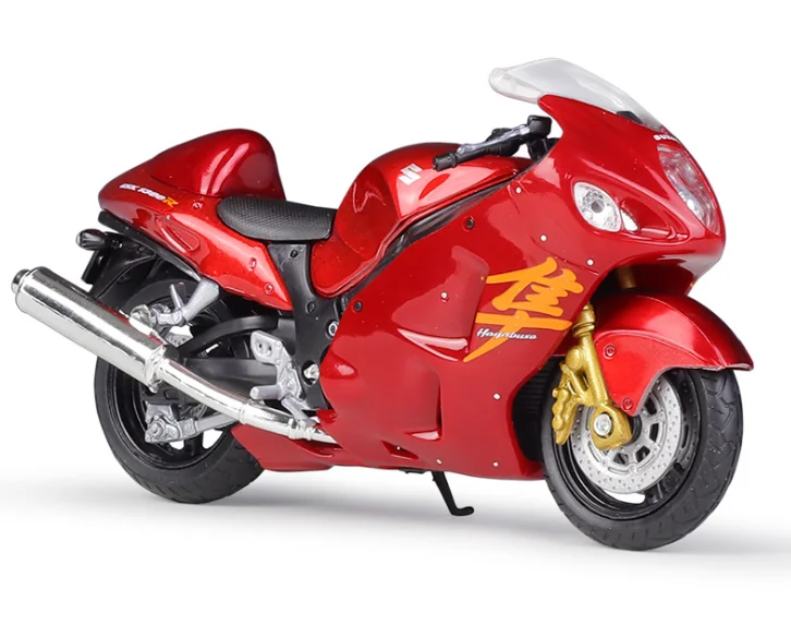 

Модель мотоцикла Welly 1:18 Suzuki Hayabusa GSX 1300R, красная, новая в коробке