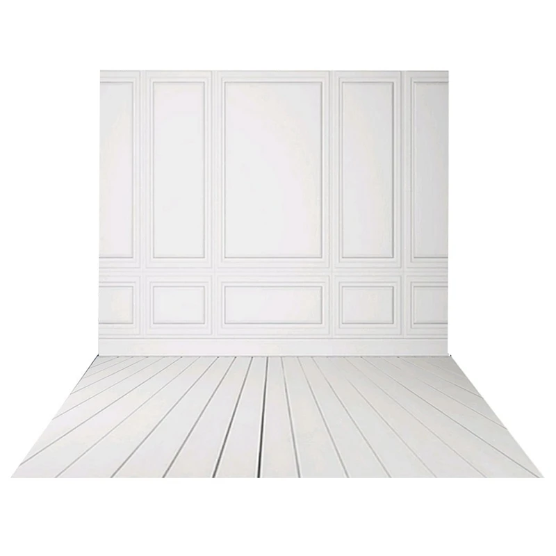 

3X5ft Vinyl Photography Backdrops White Brick Wall Wood Floor Wedding Background For Photo Studio