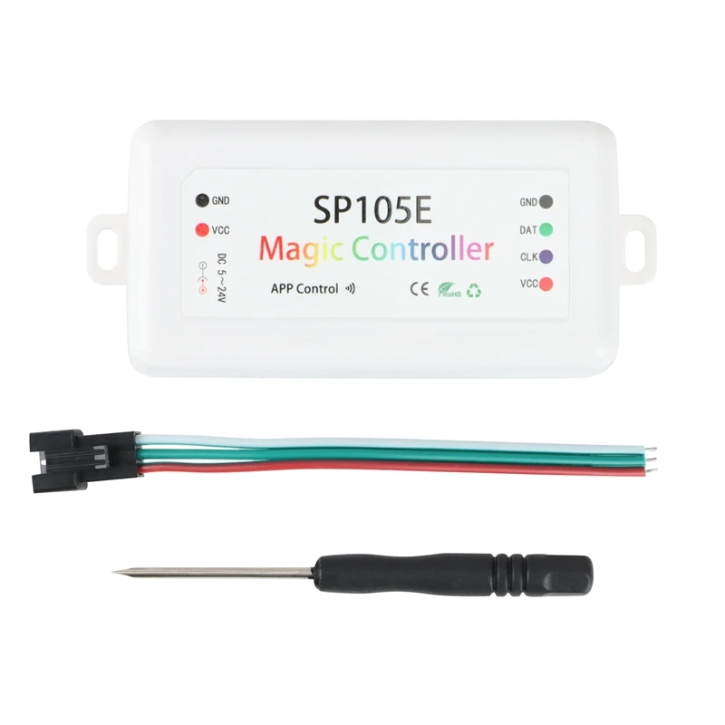 

Световая лента SP105E, Bluetooth-контроллер, умный Bluetooth-контроллер Magic Color, СВЕТОДИОДНЫЙ полноцветный контроллер