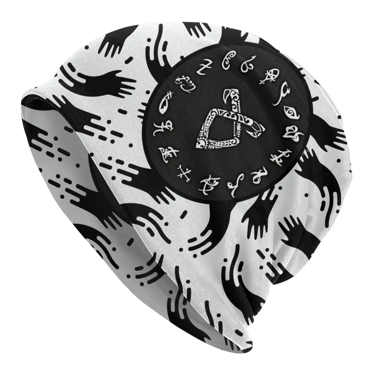 

Runes Shadowhunters Norse Mythology Vikings Unisex Bonnet Winter Warm Hip Hop Hats Double Layer Thin Hat Breathable Caps
