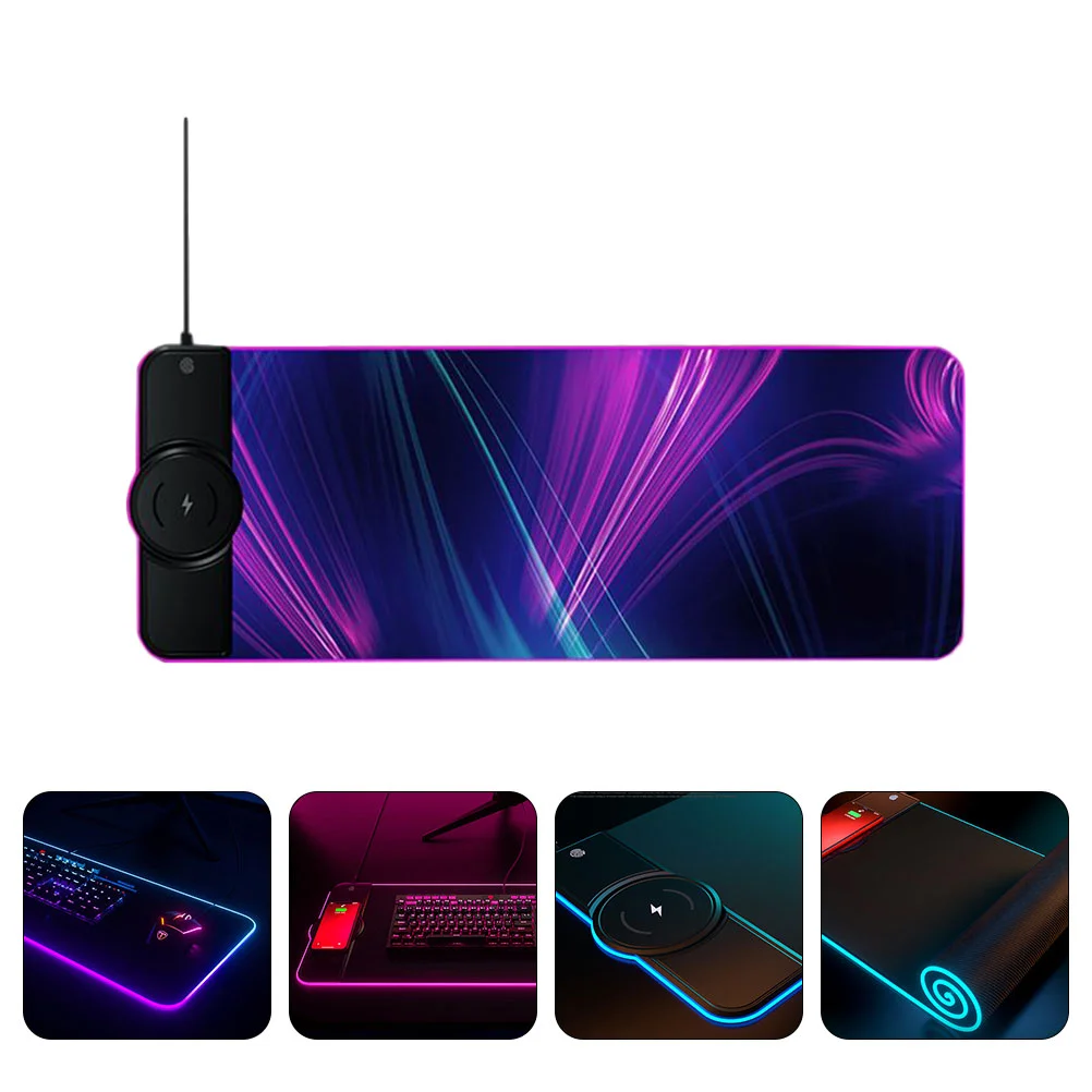 Pad Mat Mousekeyboard Anti Laptop Gaming Non Wireless Computer Largeextended Rgb Led Glowing Pc Rechargeable Mousepaddesk