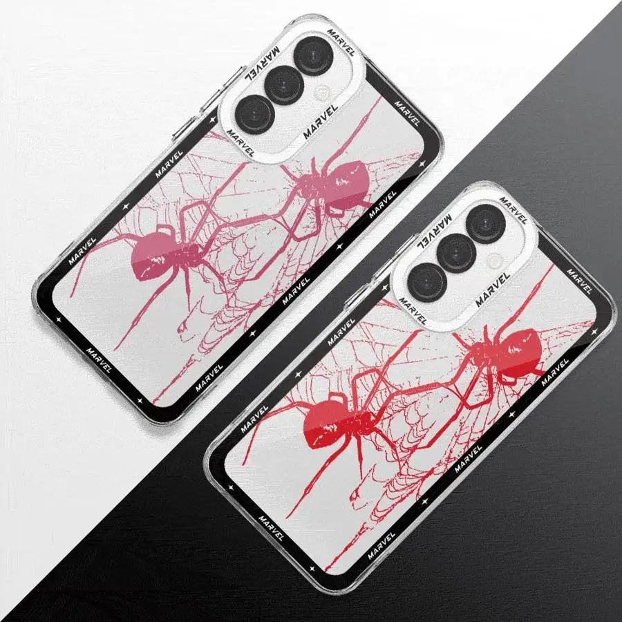 Marvel Spider Man Logo Phone Case for Motolora Moto G32 G73 G52 G71 G72 Edge 40 5G G22 Transparent Soft Cover