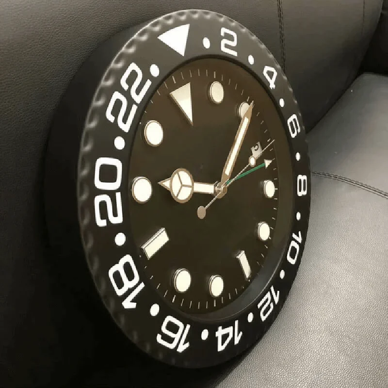 Роскошные настенные часы Rol olex Design Metal Art большие дешевые цифровые светящиеся