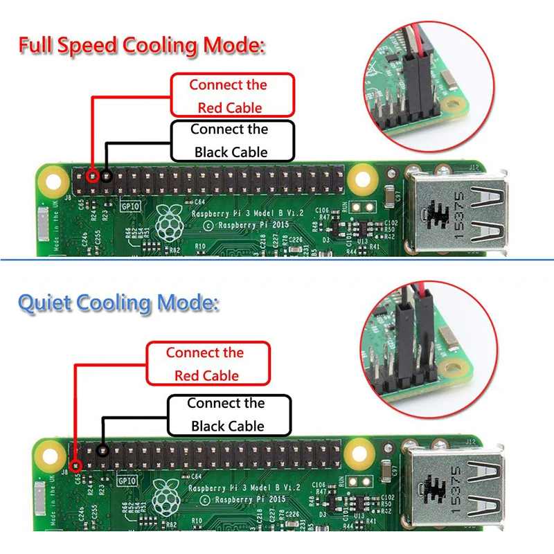 5/10 шт. кулер для Raspberry Pi 3 В 5 DC |