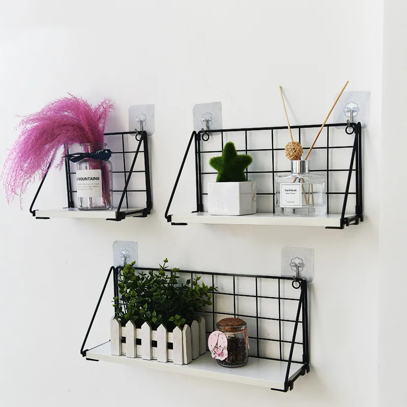 Деревянная железная настенная полка-органайзер держатель кухонные