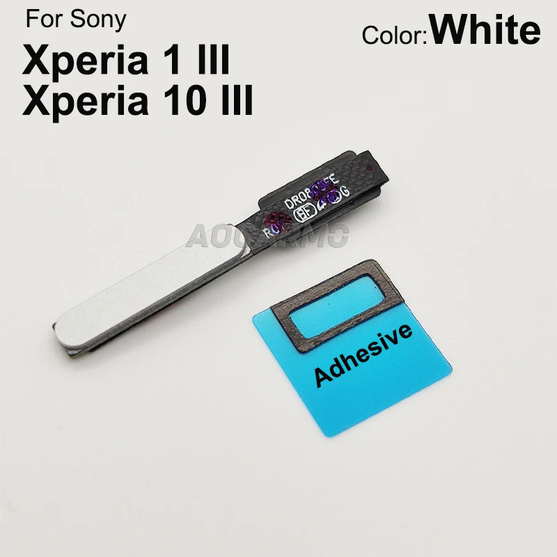 Фото Aocarmo для Sony Xperia 1 III / 10 III X1iii X10iii Mark3 переключатель питания вкл/выкл кнопка отпечатка пальца Touch ID гибкий сменный кабель №5