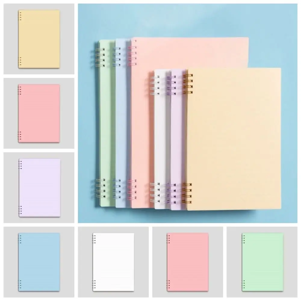 Блокнот со спиралью с утолщенной катушкой горизонтальная линия ежедневная