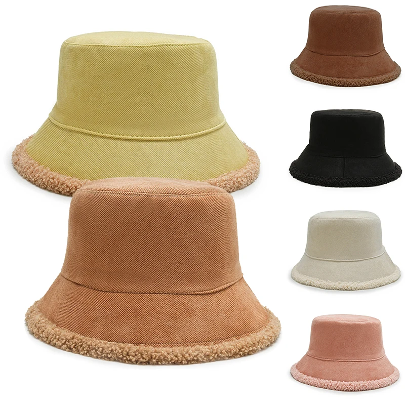 

1PCs Winter Women fashion Cap Keep Warm Cotton Hat Solid Hats Female Casual Basin Caps 2022