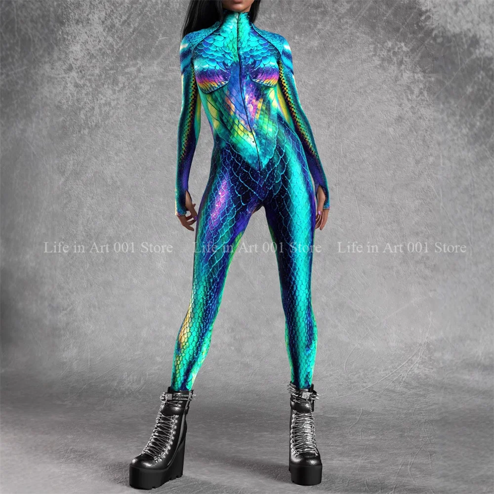 Женский сексуальный художественный комбинезон панк-морфот Хэллоуин робот