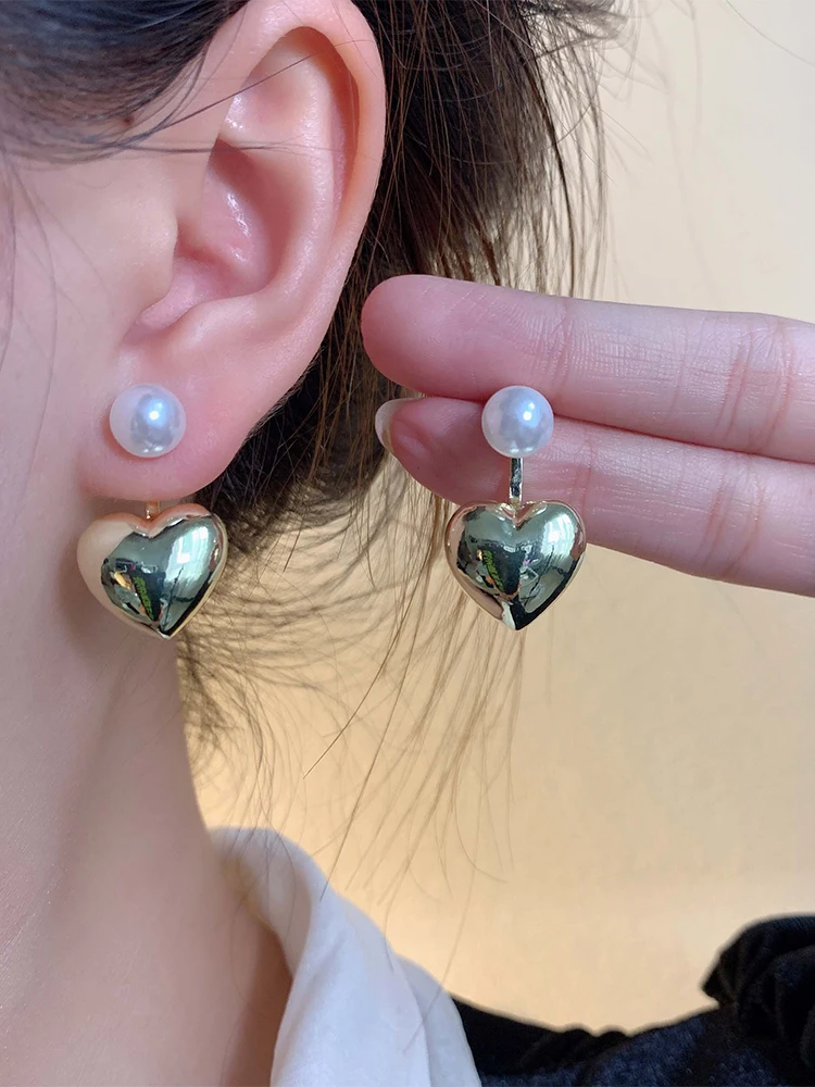 Простые элегантные серьги-гвоздики с жемчугом модные серьги Cold Sle летние S925