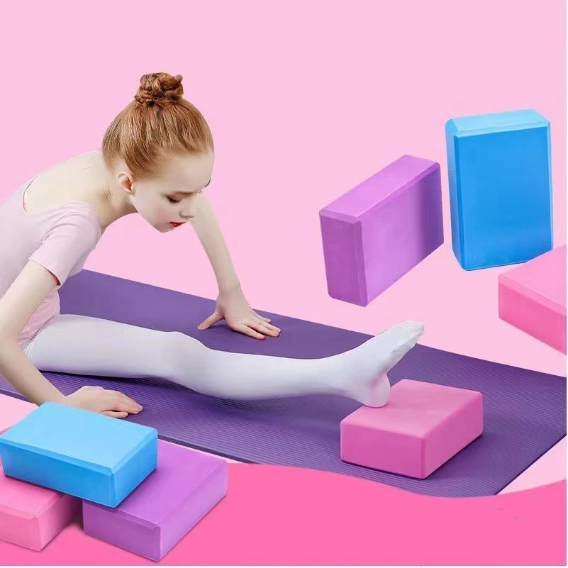 

2pcs EVA Gym Blocks Foam Brick Training Exercise Fitness Set Tool Yoga Bolster Pillow Cushion Stretching Body Shaping Yoga Block