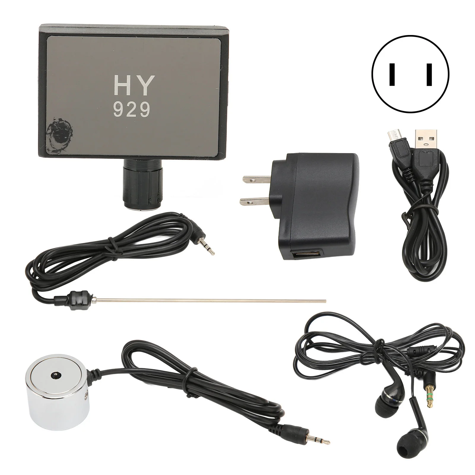 

Water Leakage Detector Professional High Strength Dual Probes Water Pipeline Detection Tool for Household 100‑240V US Plug