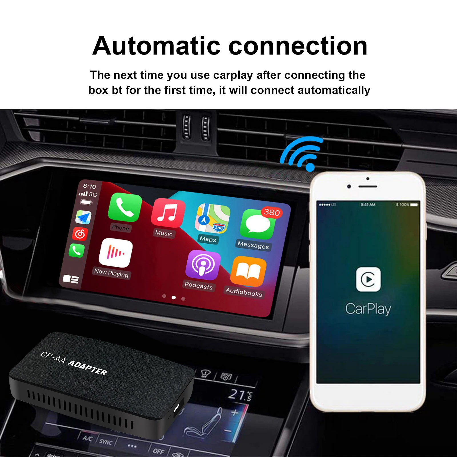 Беспроводной ключ Apple CarPlay USB Android для модификации автомобильных сервисов