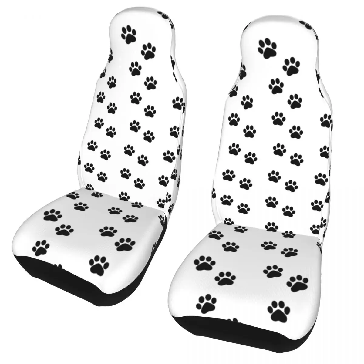 

Dog Paw Animal Foot Prints Universal Car Seat Cover Waterproof Women Puppy Car Seat Covers Polyester Seat Protector