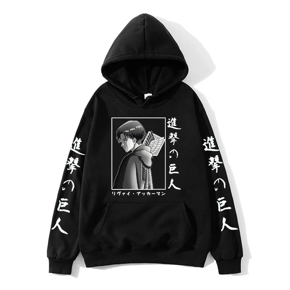 

Attack on Titan Hoodie Eren Yeager Sweatshirts Mens Spring Hoody Anime Printing Clothes Shingeki no Kyojin Pullovers Male Tops