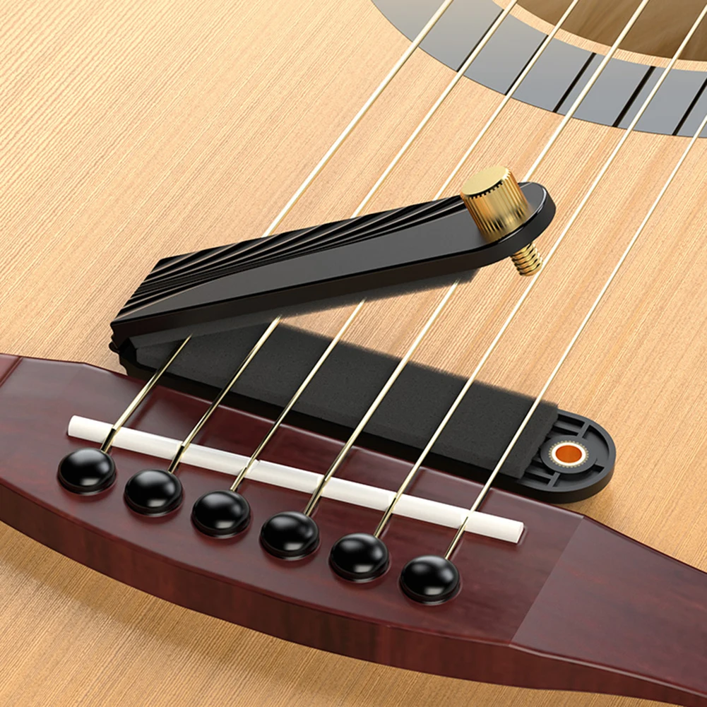 

Professional Guitar Silencer Mute Pad Folk Acoustic Practice Musical Muffler Built-in Soft Sound Sponge Guitar Parts