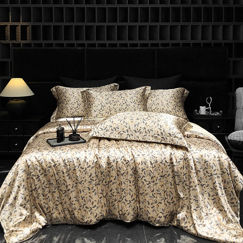 

Комплект постельного белья CHA YU PAI из шелка, 4 шт.