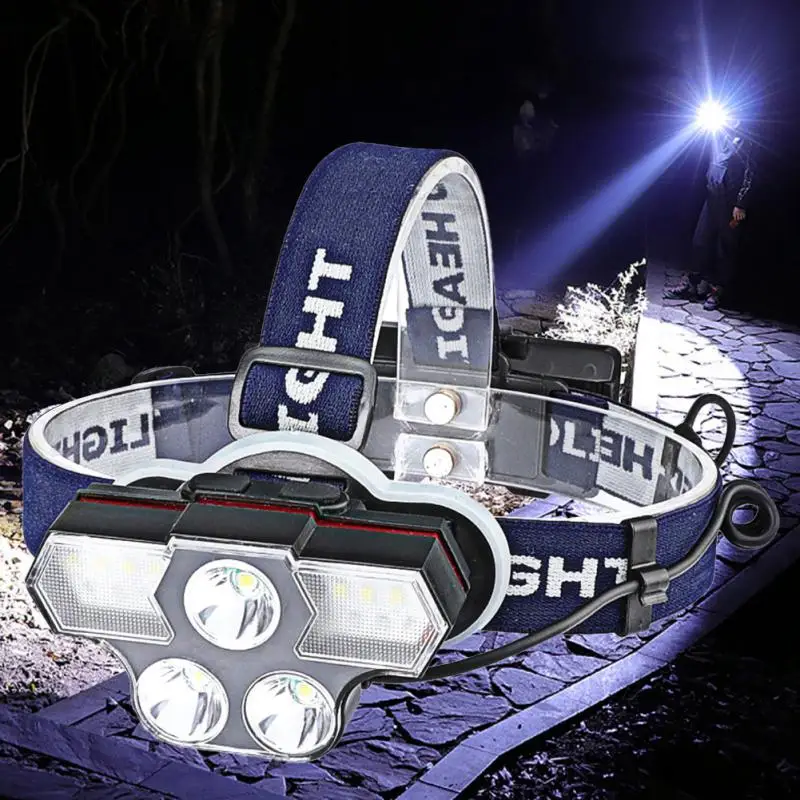 

Фонарь налобный с зарядкой от USB, 8 режимов
