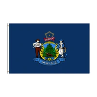 3x5 ft maine flag polyester digital printed usa state banner