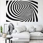 Гипнотическая 3D абстрактная Настенная Наклейка с изображением космоса и временной иллюзии, Офисная современная мода, гостиная, домашний декор, художественная виниловая наклейка, обои H1