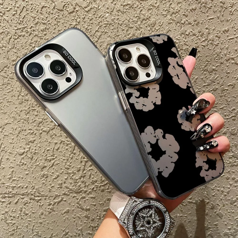 Роскошный чехол D-Denim для iPhone 17, 17e, 16e, 16, 15, 14, 13, 12, 11 mini, Pro Max, X, XR, XSMAX, 8, Air Plus, противоударный, с защитой от разрывов, задняя крышка (art.: 3920db8f814e6) - 3920db8f814e6