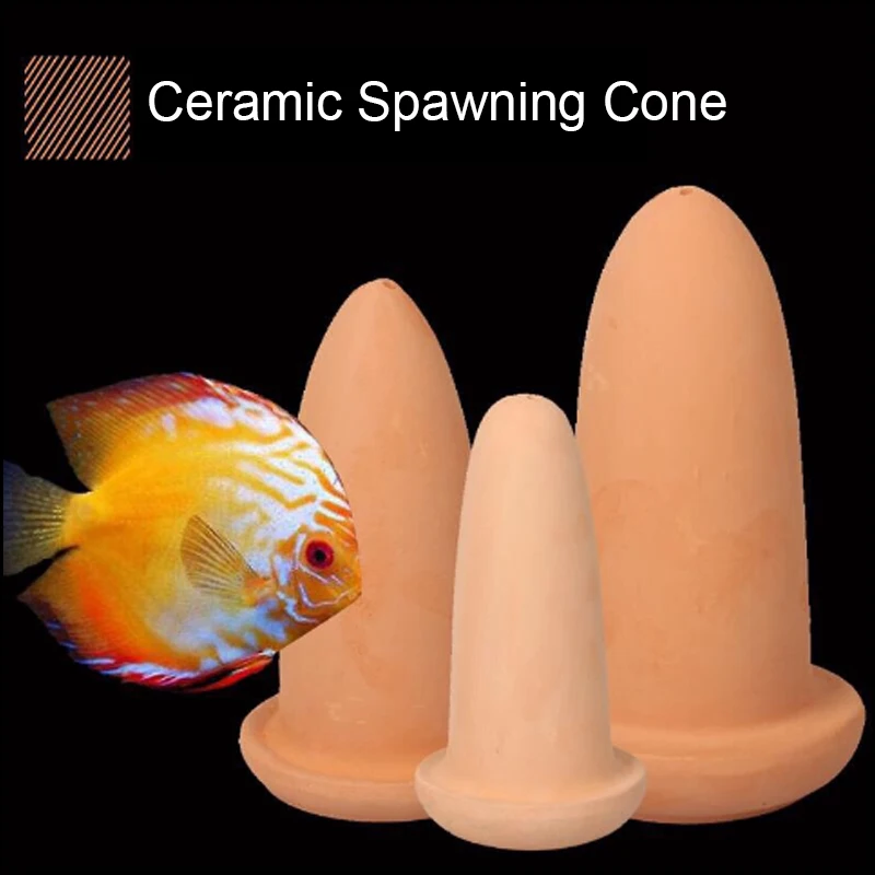 

Ceramic Spawning Breed Cone for Discus Fish and Angelfish Fish Breeding Cones Cave
