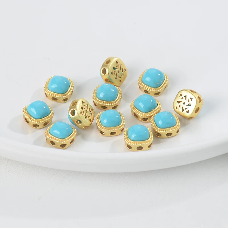 Strong Color-Preserving Sand Gold Accessories DIY Jewelry Ancient Bracelet Beads Loose Jewelr...