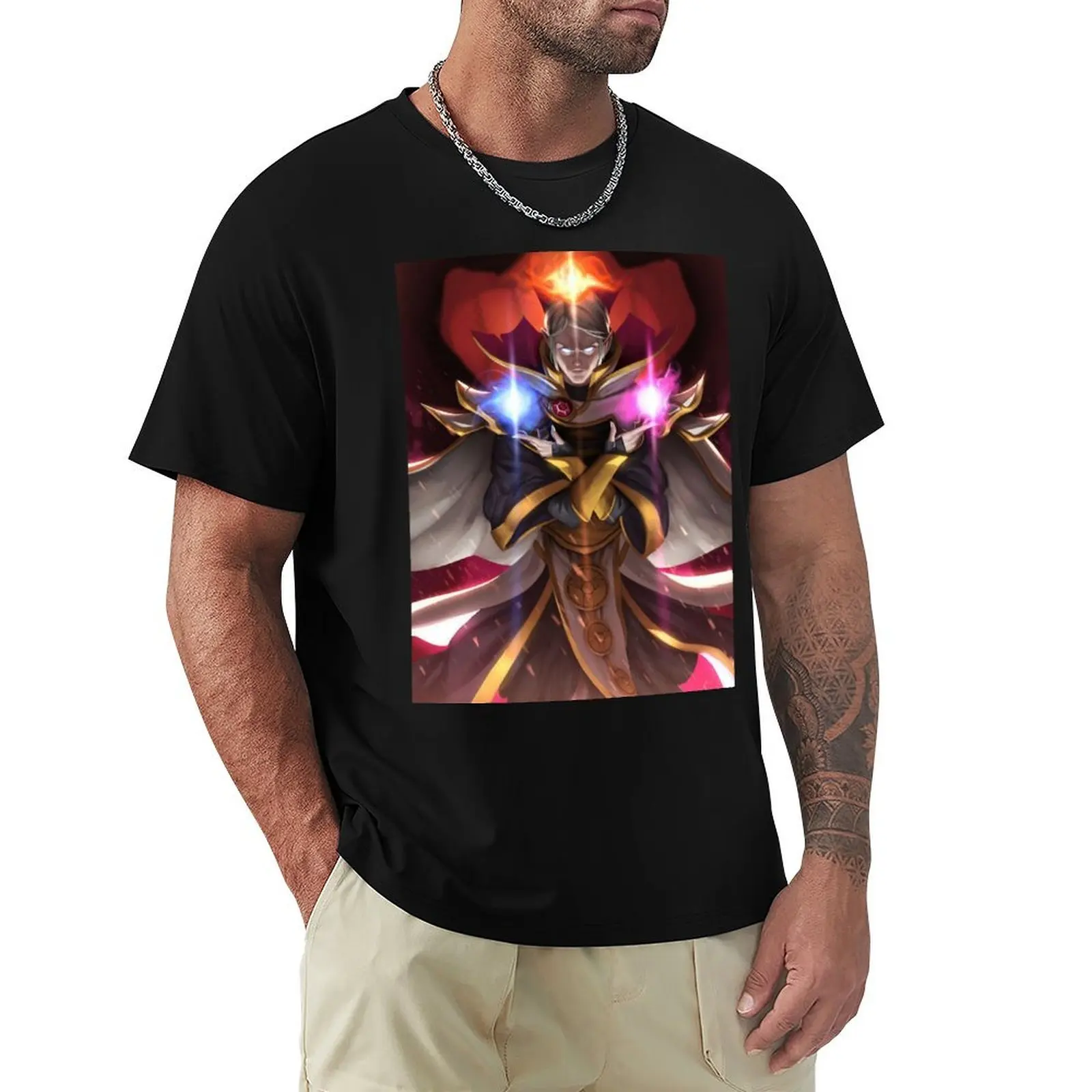 Фото Футболка Dota 2 Invoker Art, базовая модель, комфортная посадка, для мужчин №1