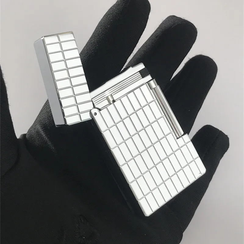 

Новая классическая сигарета зажигалка Дюпон различные модели с хорошим звуком из чистой меди для курения с камнями/адаптером/колесом фитил...