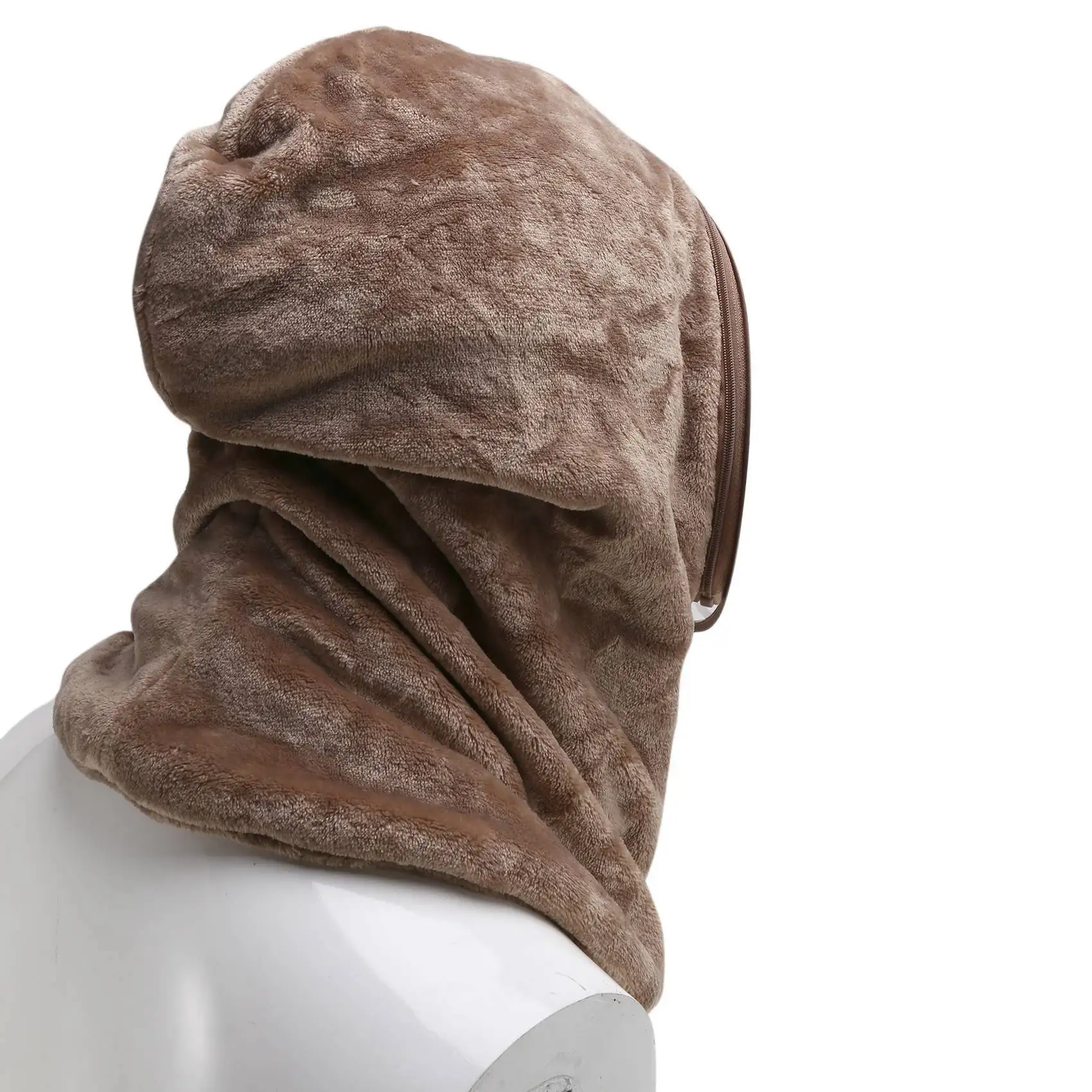 Флисовая Лыжная маска для холодной погоды зимняя ветрозащитная шапка с