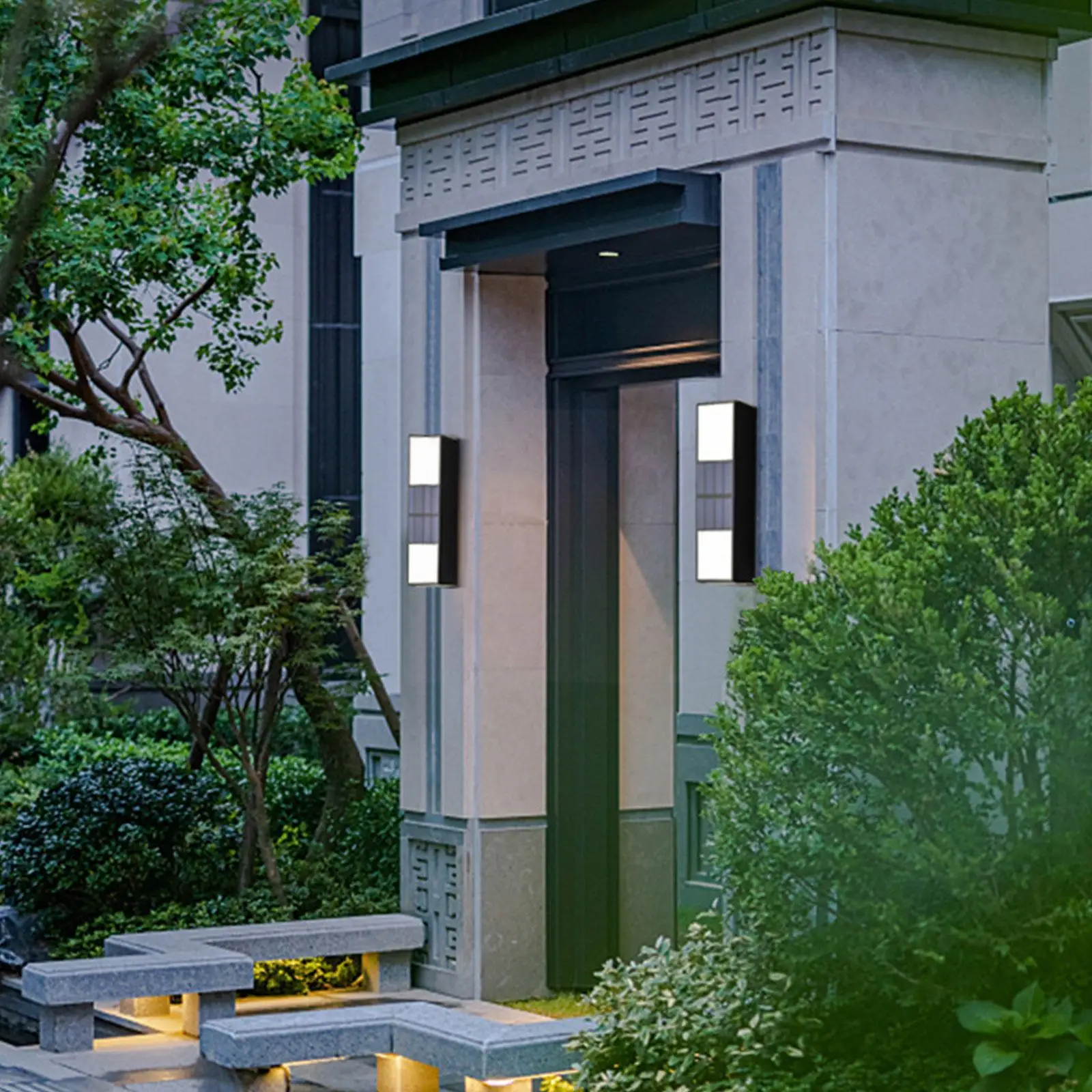 

2PCS LEDs Solar Lights Wall Sconces Outdoor Motion On Security Automatically Sensor Light Lighting 15*4.8*2.4cm Tu S1J9