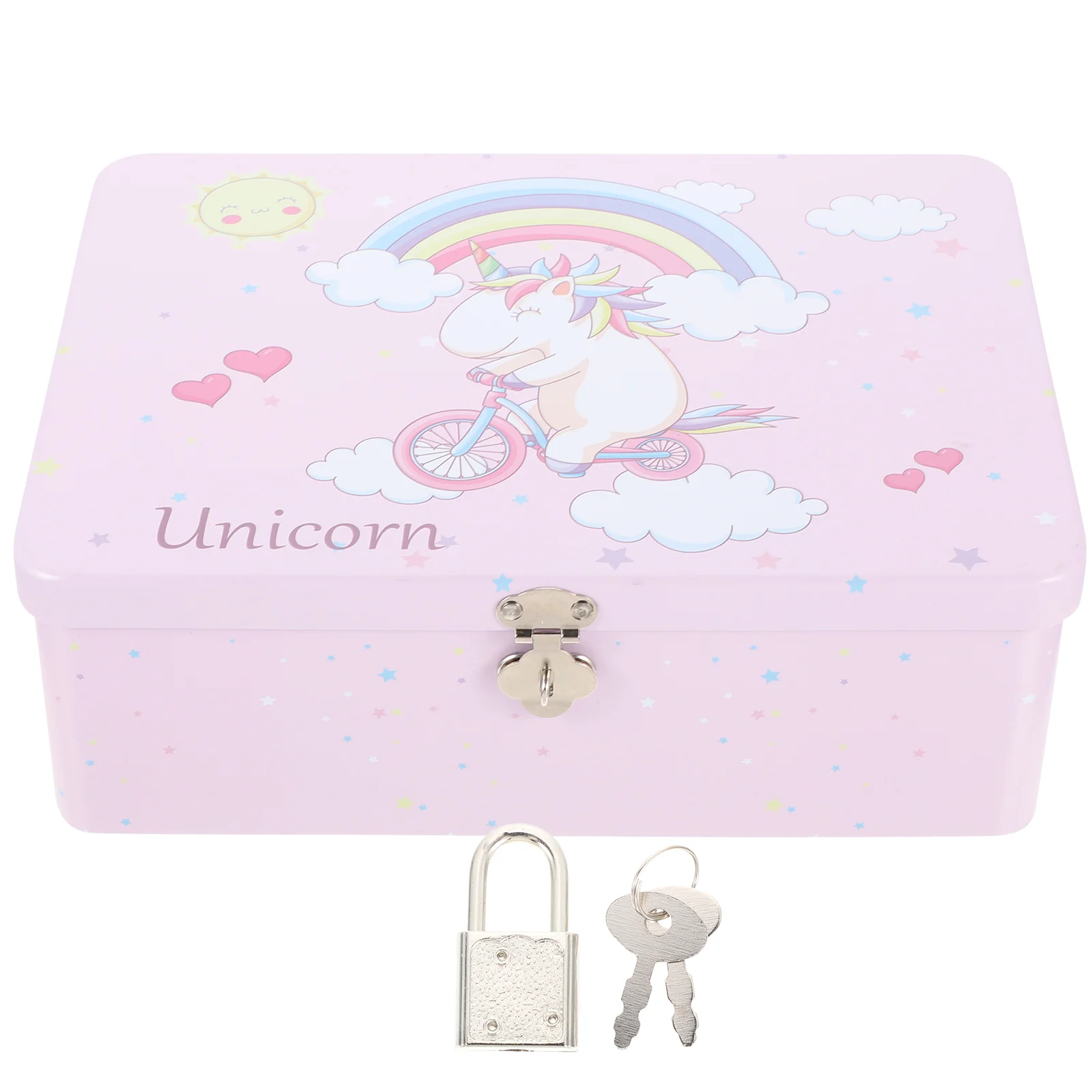 

Box Tin Lock Storage Case Metal Keepsake Tins Decorative Tinplate Container Tea Containers Candy Boxes Jewelry Empty Treasure