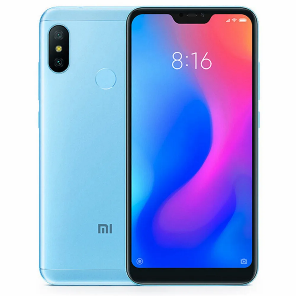 

64GB ROM xiaomi Mi A2 lite 4G LTE smartphones Android mobile phones 5MP+12MP unlocked celulares Fingerprint 5.84INCH octa core