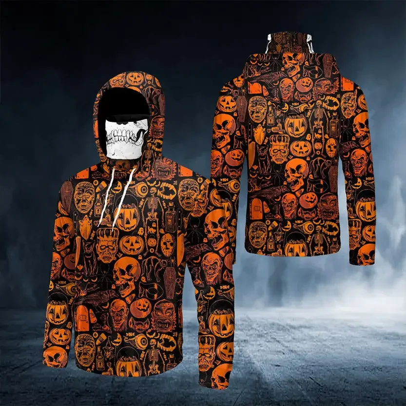 PLstar Cosmos Хэллоуин жнец Череп 3d-принт мужская мода бандана толстовка унисекс