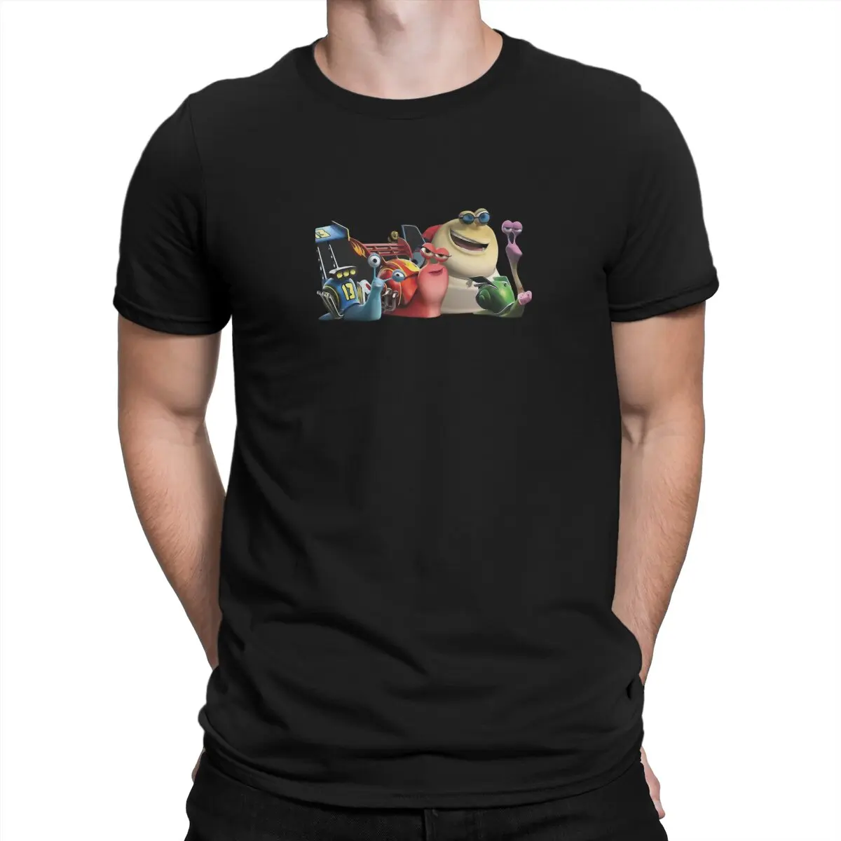 

TURBO SPEED T Shirt Men's Funny T-Shirts Crew Neck Turbo Snail Tees Short Sleeve Clothing Printing