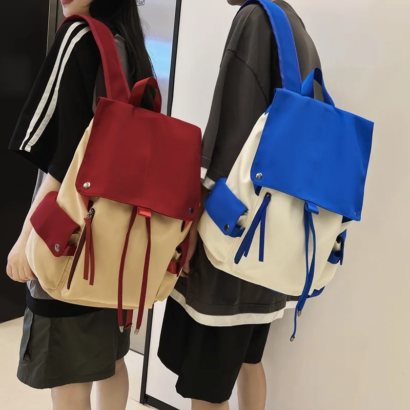 2022 Fashion Cool Teenagers Schoolbag Casual Large Men Book bag 4 Colors Big Women school backpack Simple Trend girl back pack